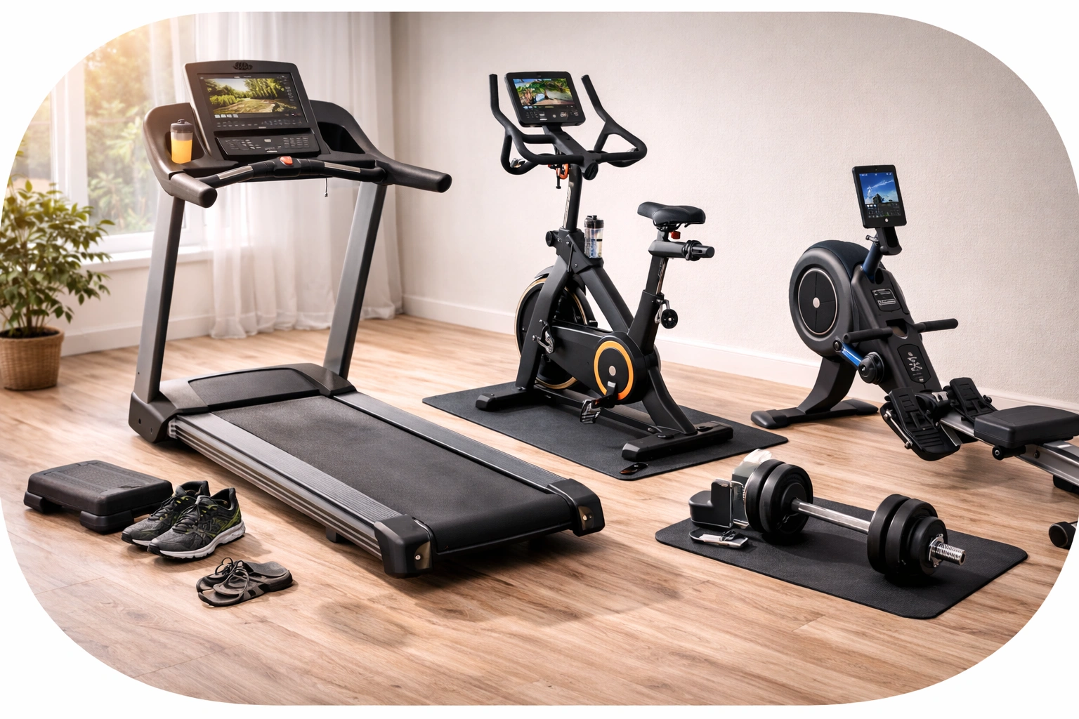 cardio and other machine for fitness