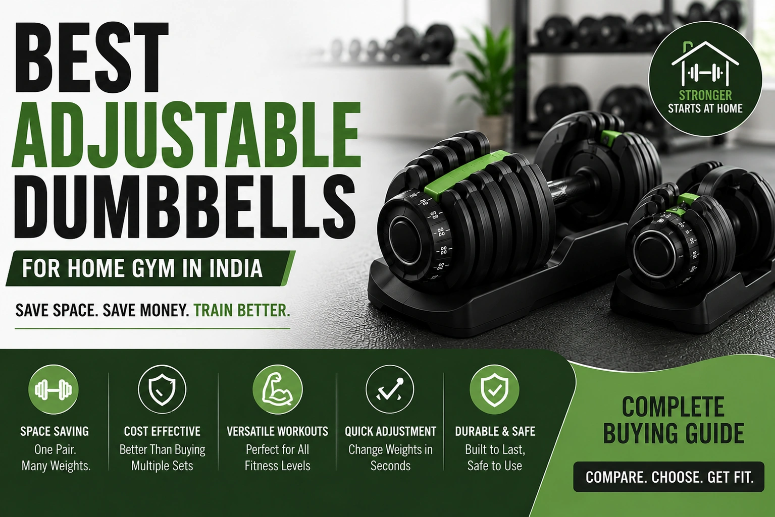 Best Adjustable Dumbbells for Home Workouts in India