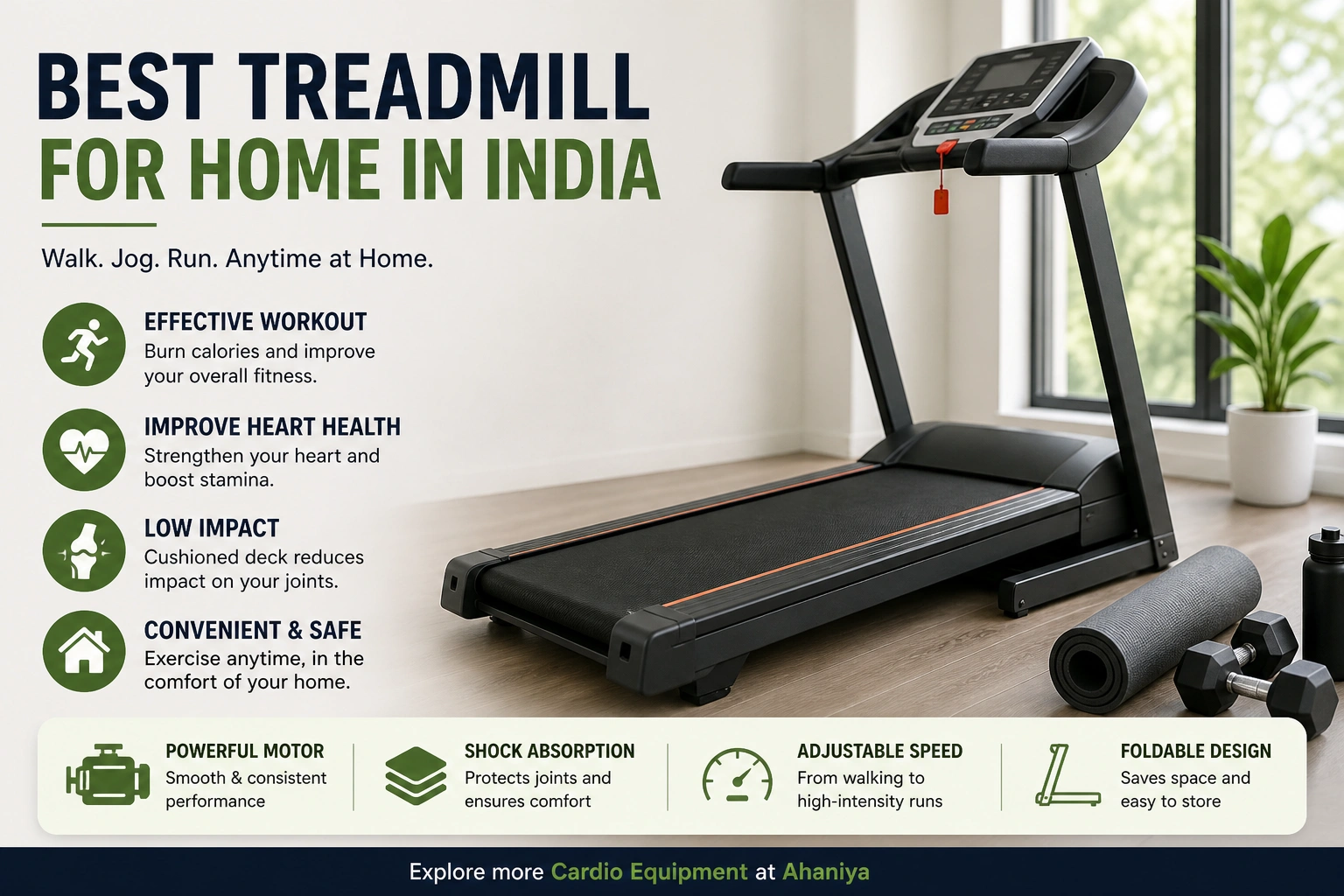 best treadmill for home in india